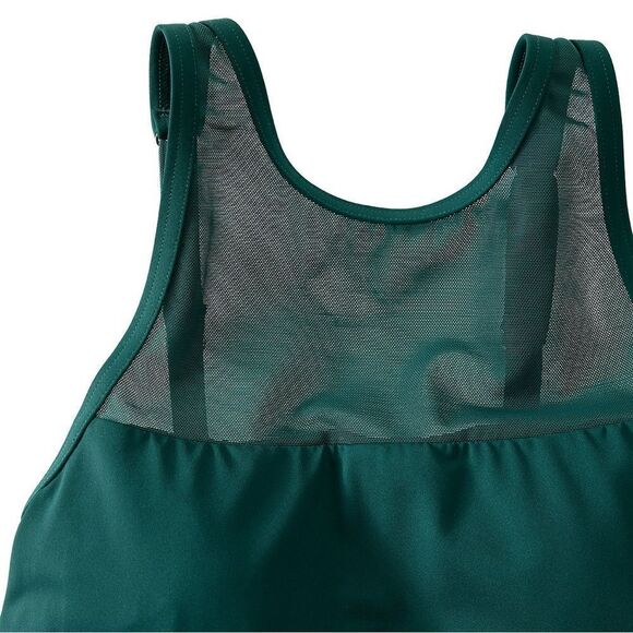 Land's End plus Standard size Tankini high neck power mesh soft Balsam Various - Picture 5 of 9